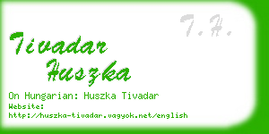 tivadar huszka business card